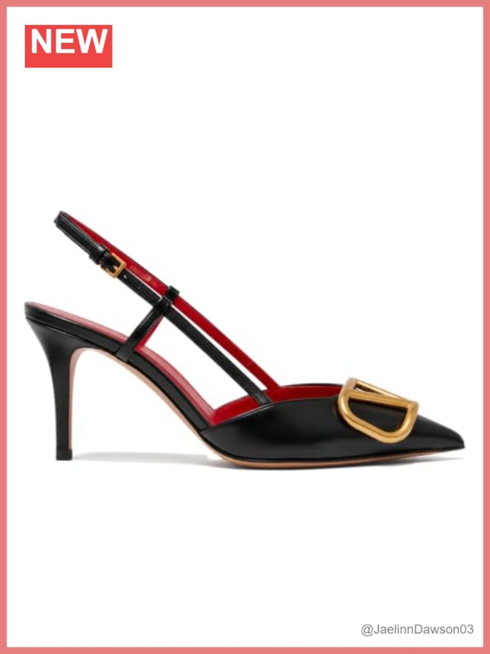 Women's Stiletto Heels Slingback Pumps Faux Leather Pointed Toe